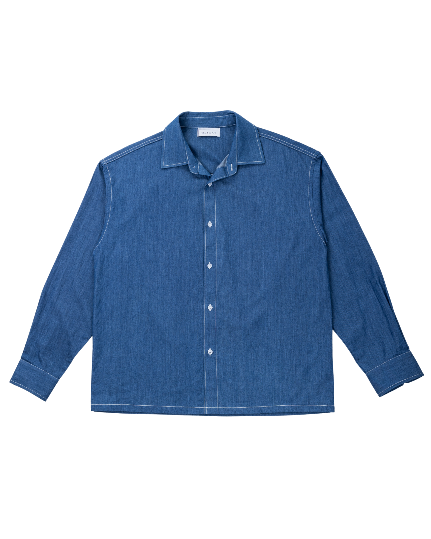 RUMI Long Sleeve Chambray – Denim Blue