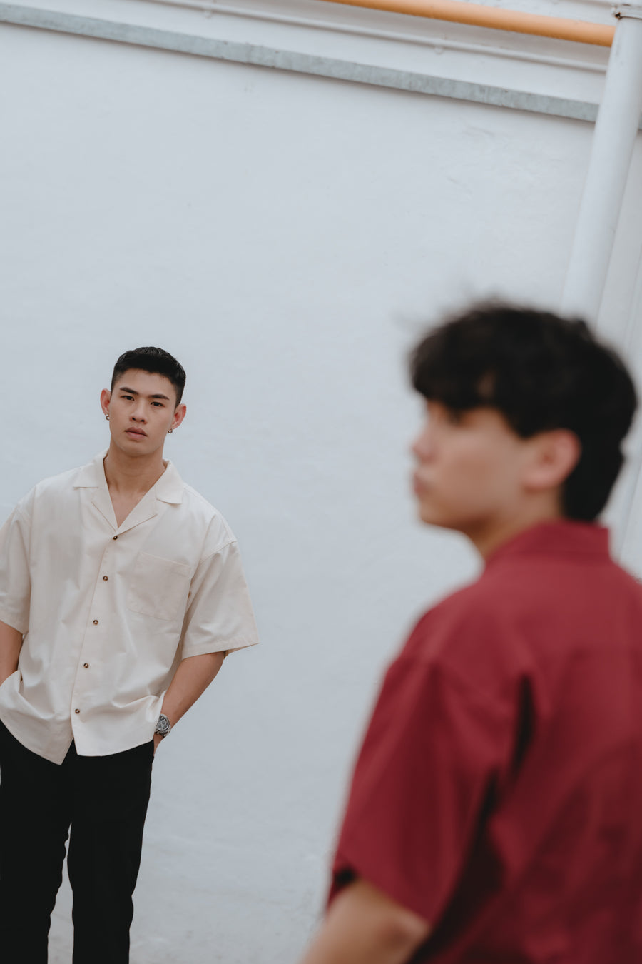 DANTE Button Up Twill in Corbeau Blue