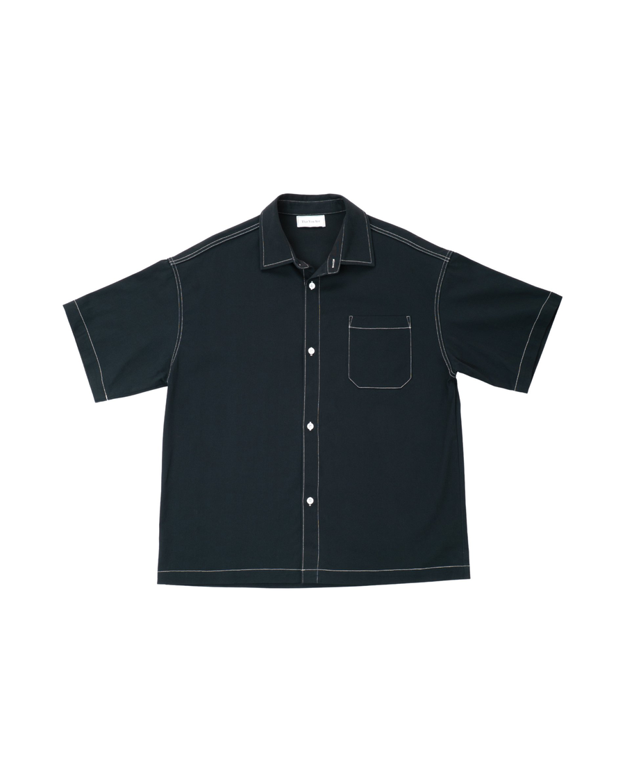 DANTE Button Up Twill in Corbeau Blue