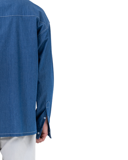 RUMI Long Sleeve Chambray – Denim Blue