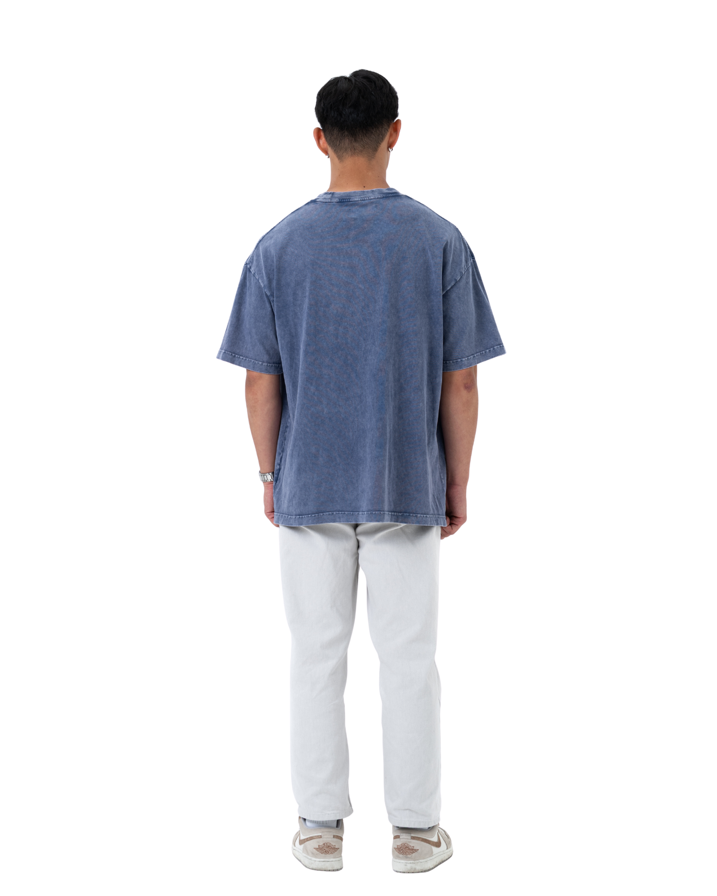 YOKO Oversized Washed Tee – Aegean Blue