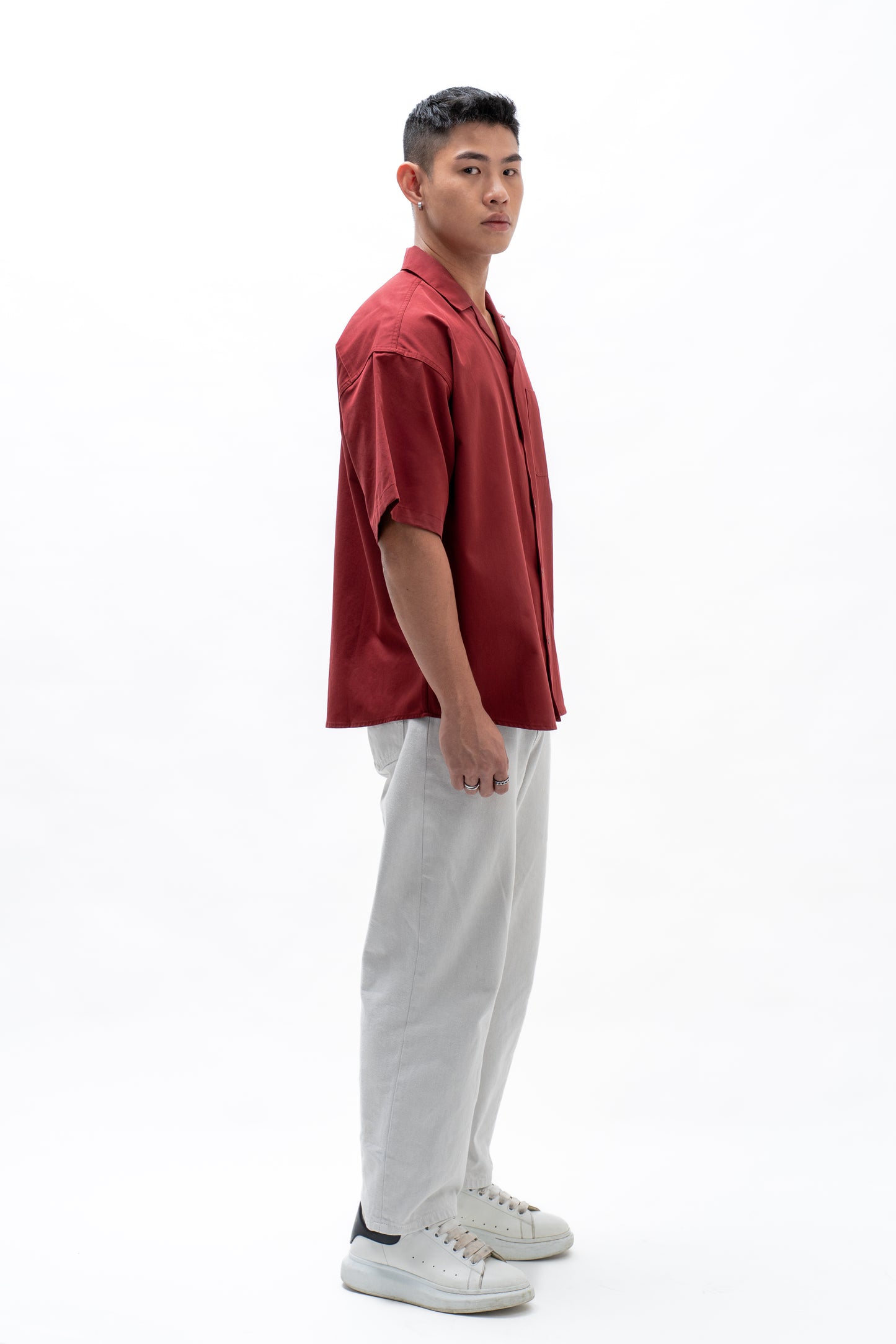 BASHO Lyocell Short Sleeve – Auburn Maroon *Pre-Order*