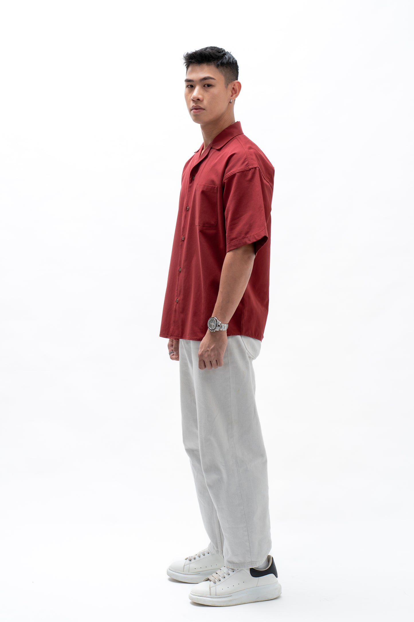 BASHO Lyocell Short Sleeve – Auburn Maroon *Pre-Order*
