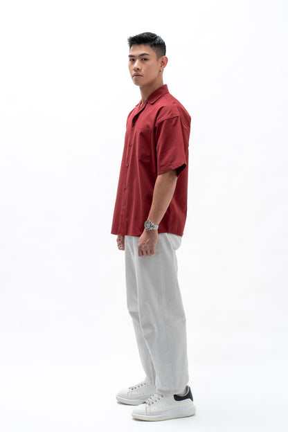 BASHO Lyocell Short Sleeve – Auburn Maroon *Pre-Order*