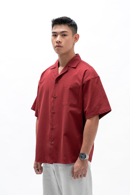 BASHO Lyocell Short Sleeve – Auburn Maroon *Pre-Order*
