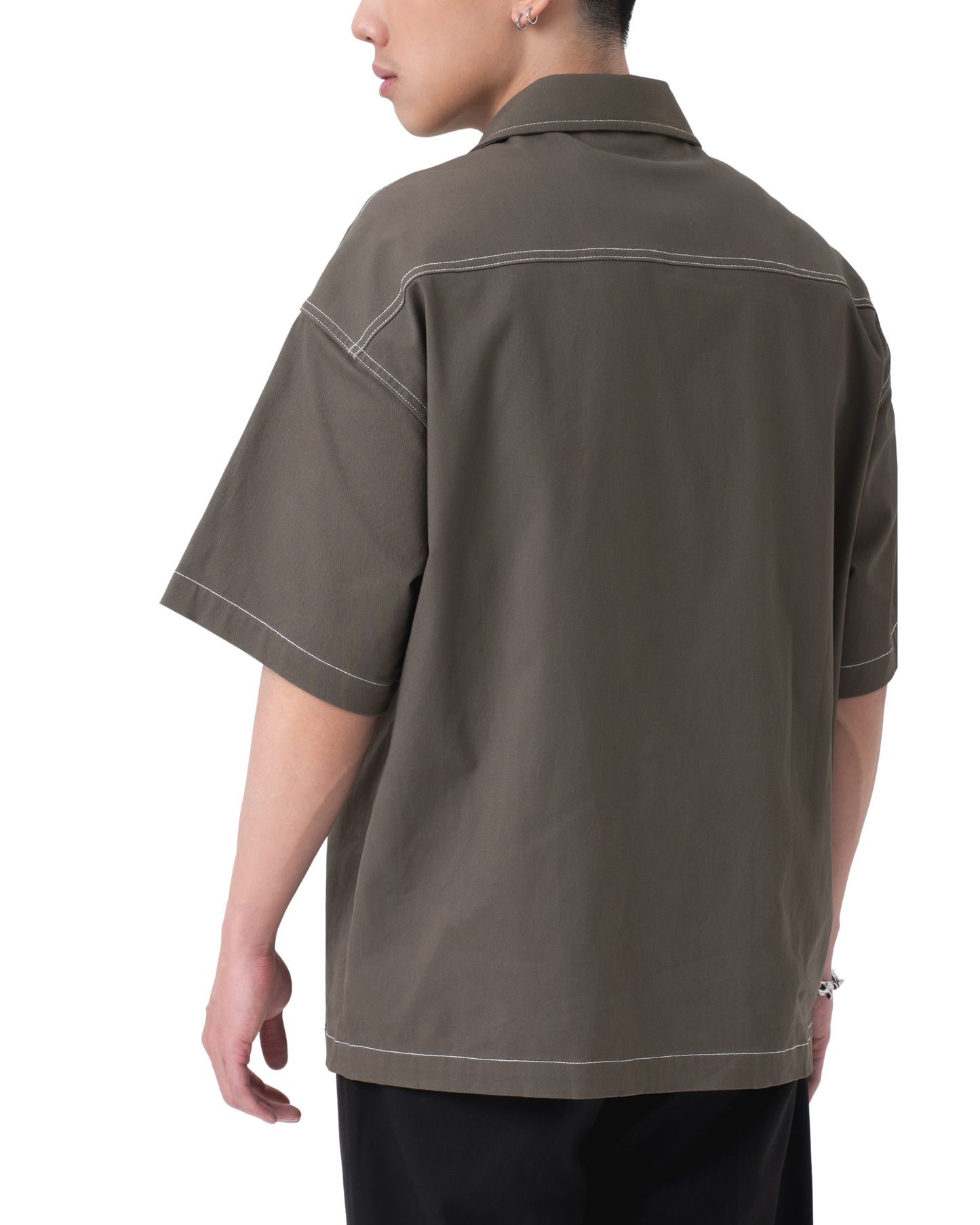 DANTE Button Up Twill in Havana Brown — relaxed fit cotton shirt by That You Are Singapore
