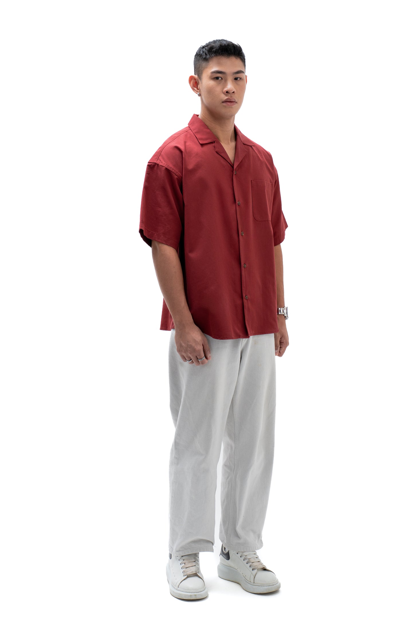 BASHO Lyocell Short Sleeve – Auburn Maroon *Pre-Order*