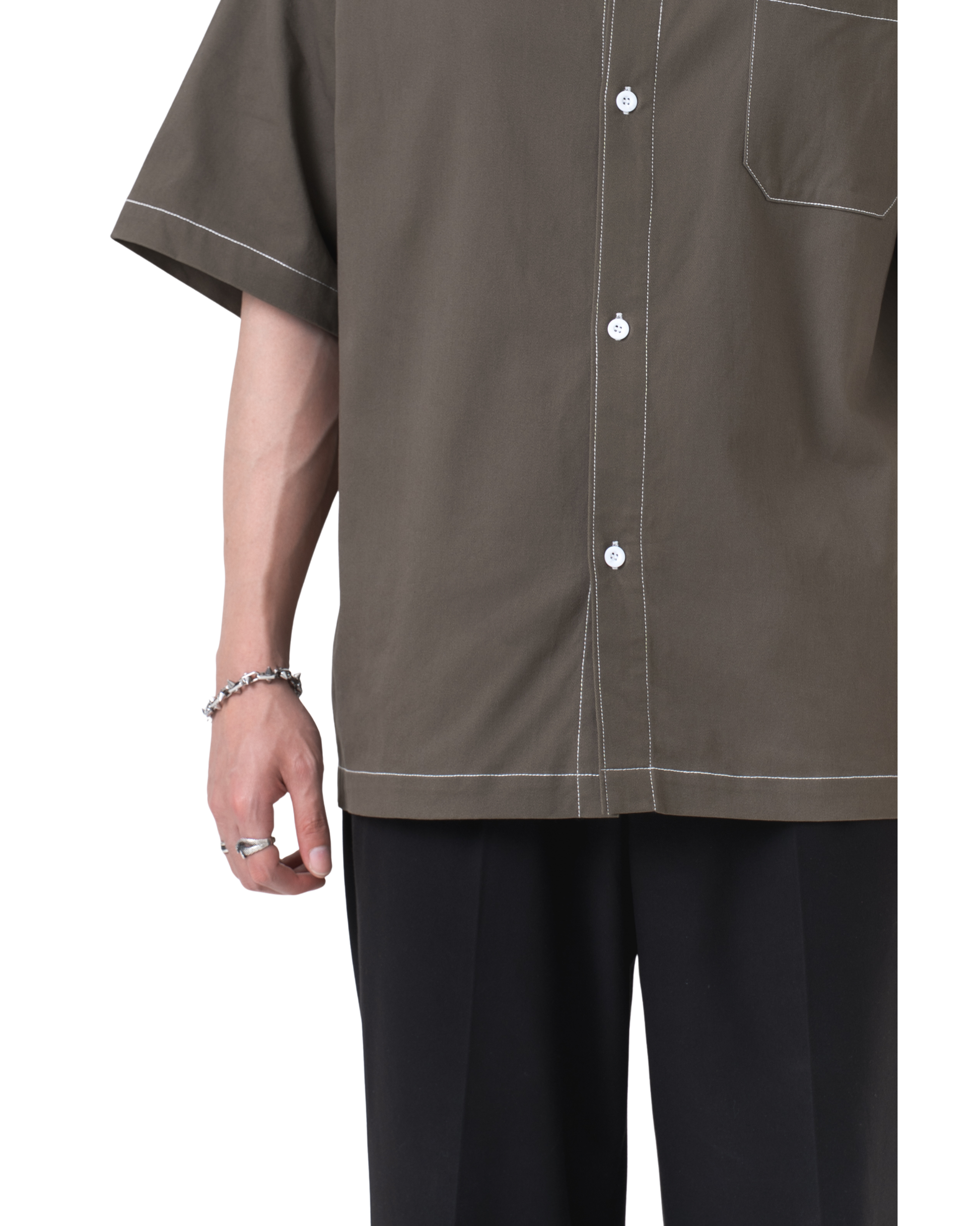 DANTE Button Up Twill in Havana Brown — relaxed fit cotton shirt by That You Are Singapore