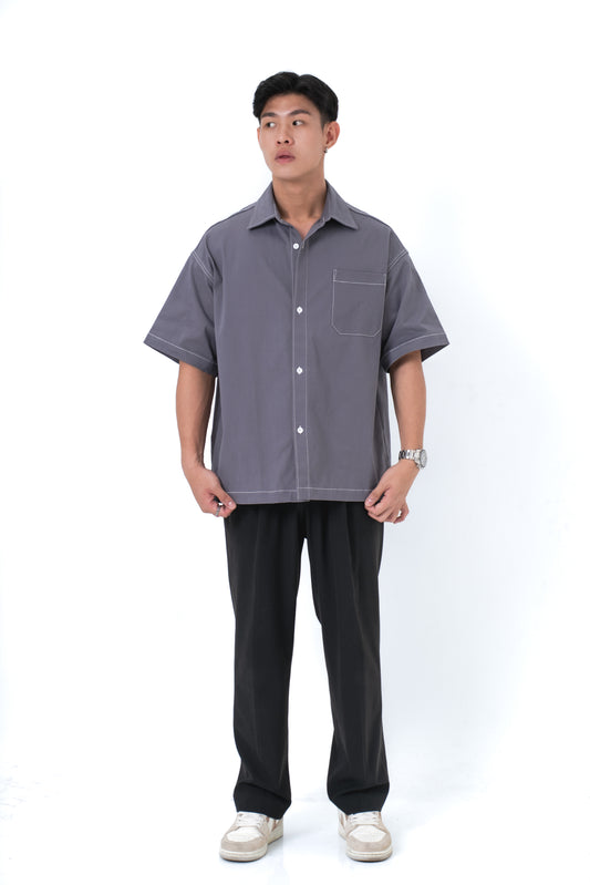 DANTE Button Up Twill – Cloak Grey