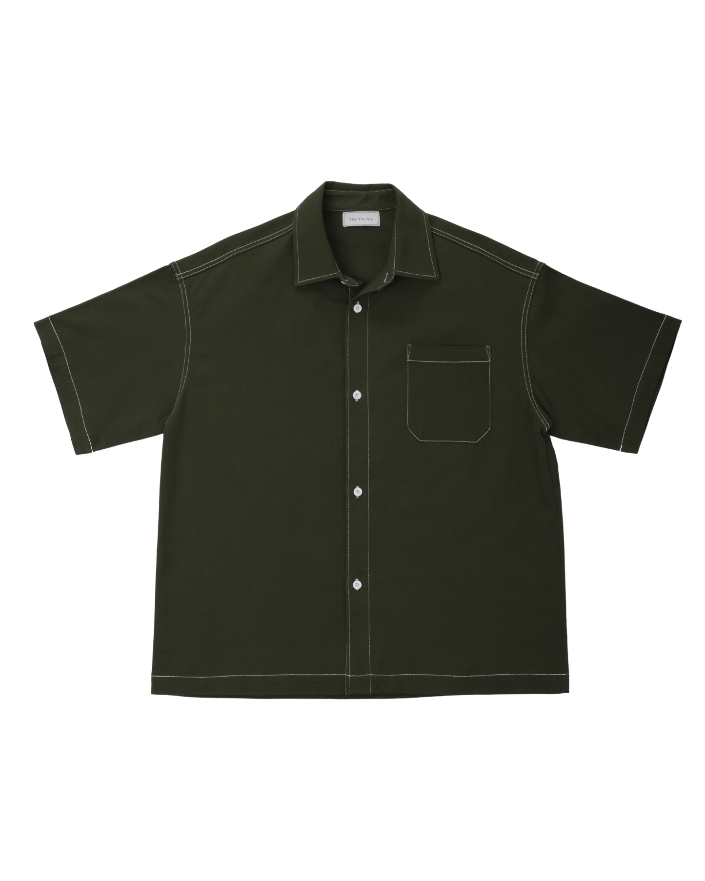 DANTE Button Up Twill – Obsidian Green