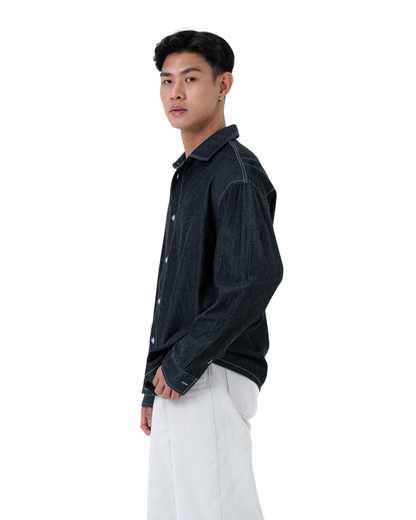 RUMI Long Sleeve Chambray – Black