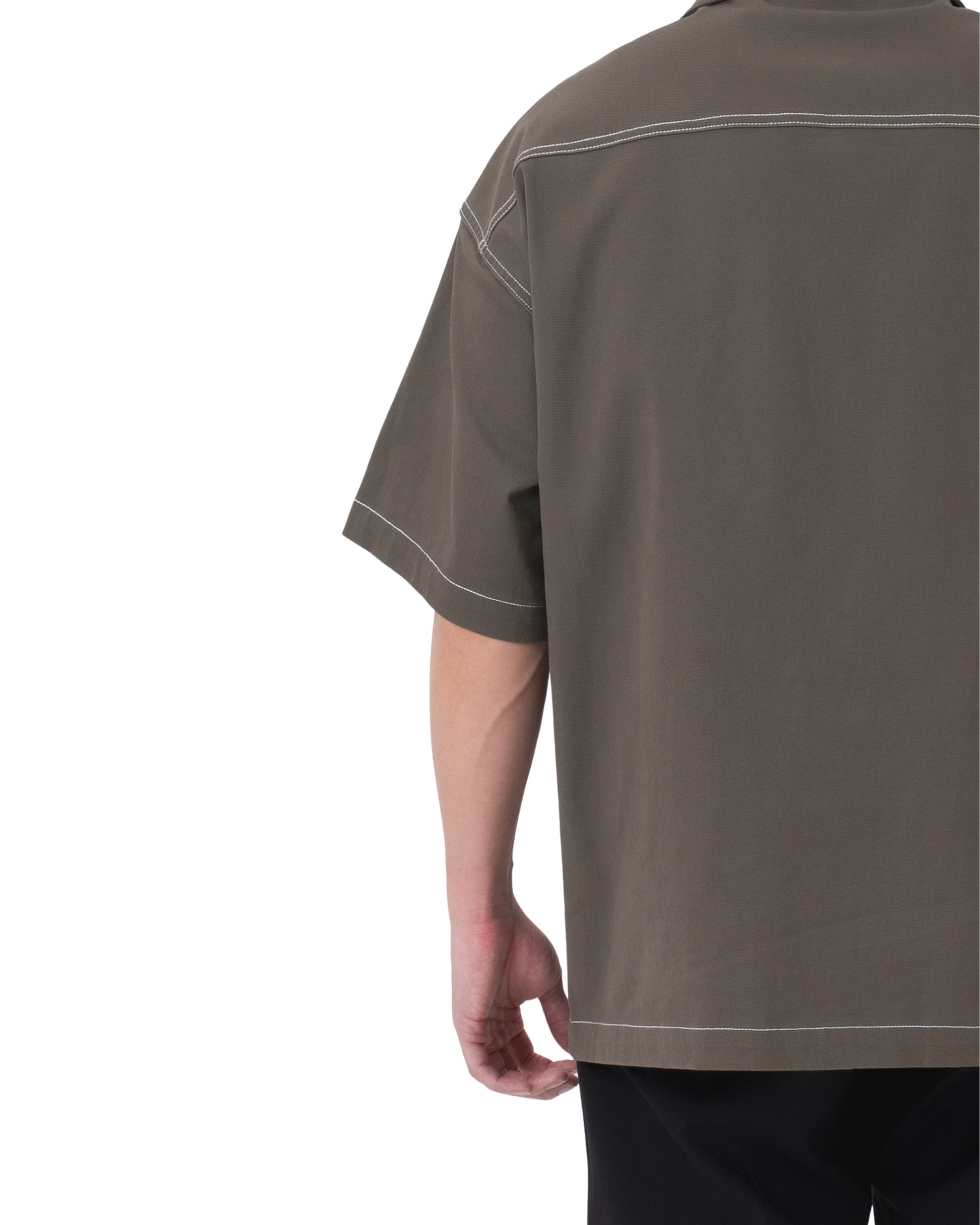 DANTE Button Up Twill in Havana Brown — relaxed fit cotton shirt by That You Are Singapore