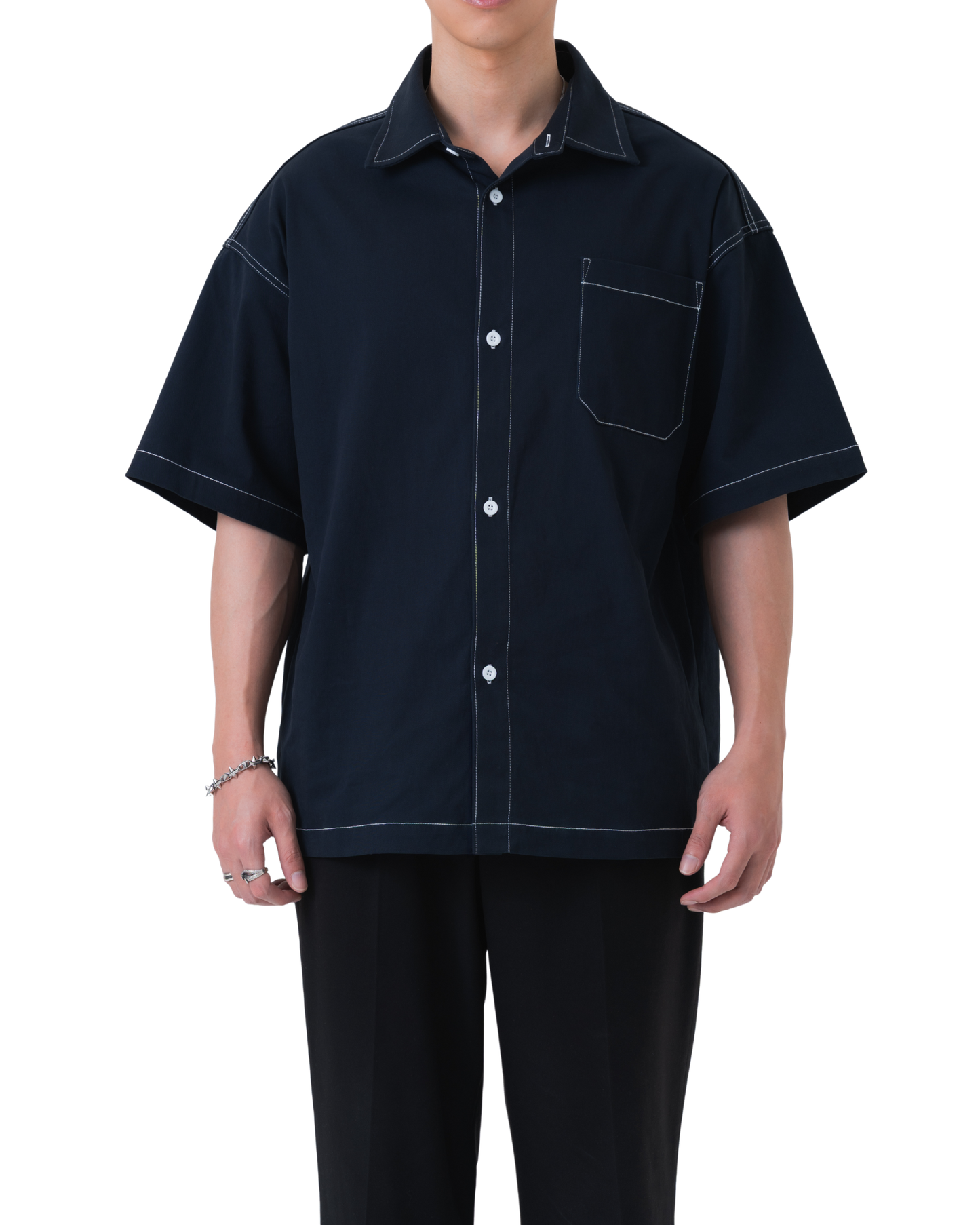 DANTE Button Up Twill – Corbeau Blue