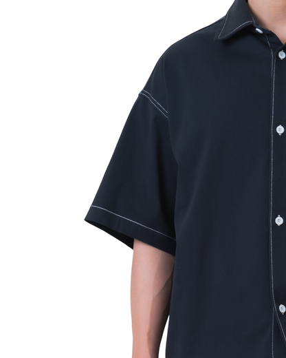 DANTE Button Up Twill – Corbeau Blue