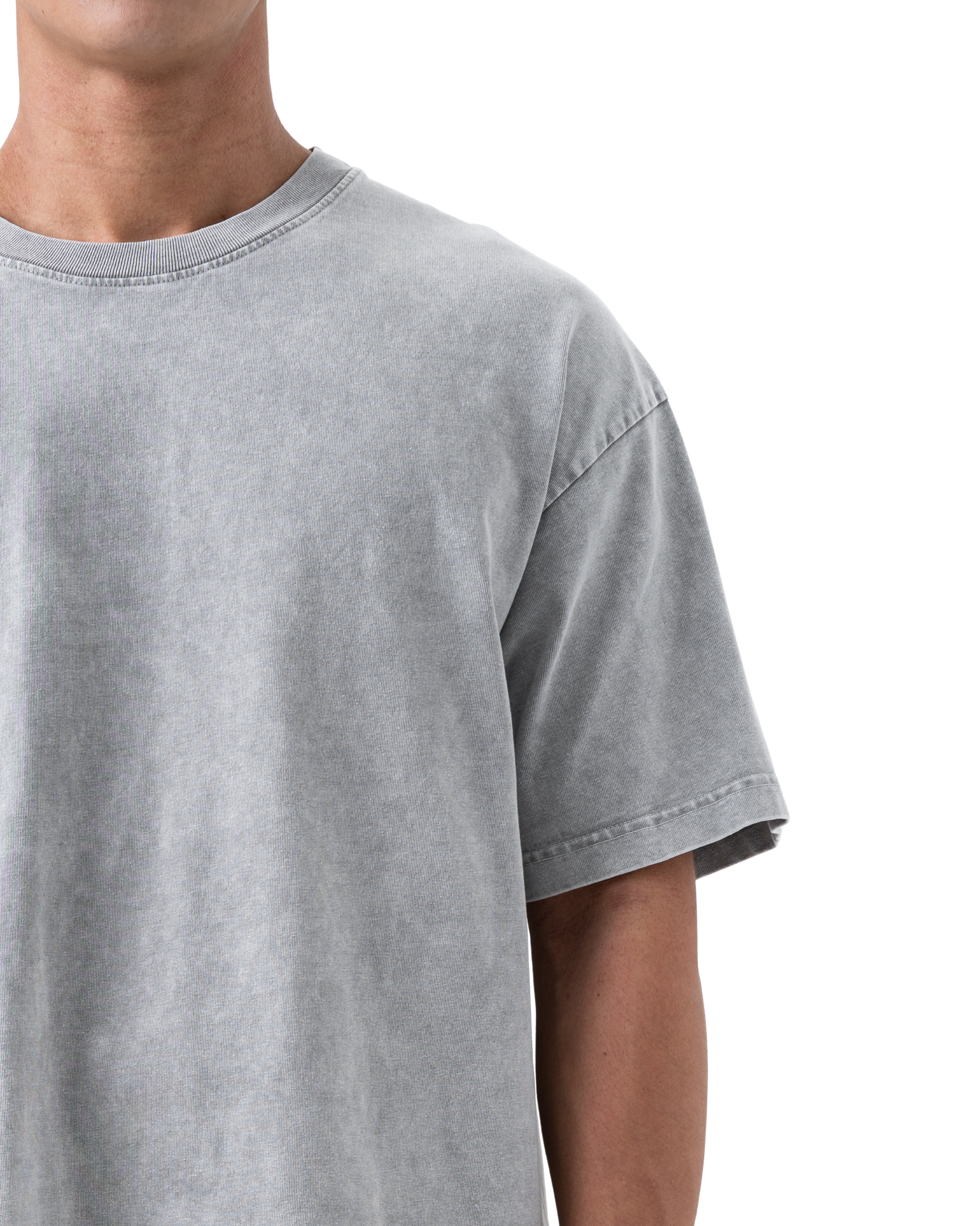 YOKO Oversized Washed Tee in Slate Grey — premium cotton oversized tee by That You Are Singapore