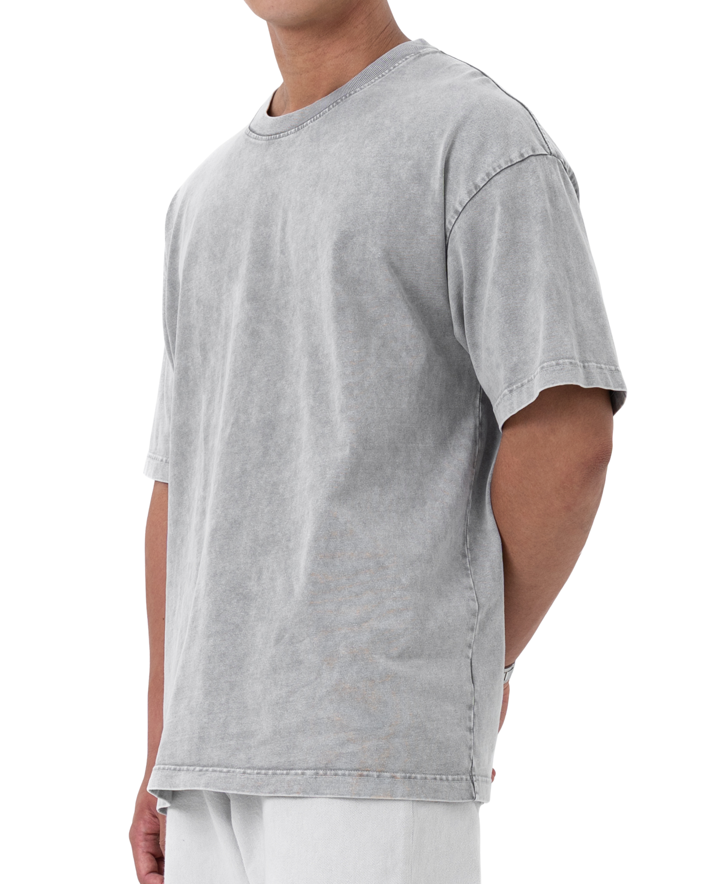 YOKO Oversized Washed Tee in Slate Grey — premium cotton oversized tee by That You Are Singapore
