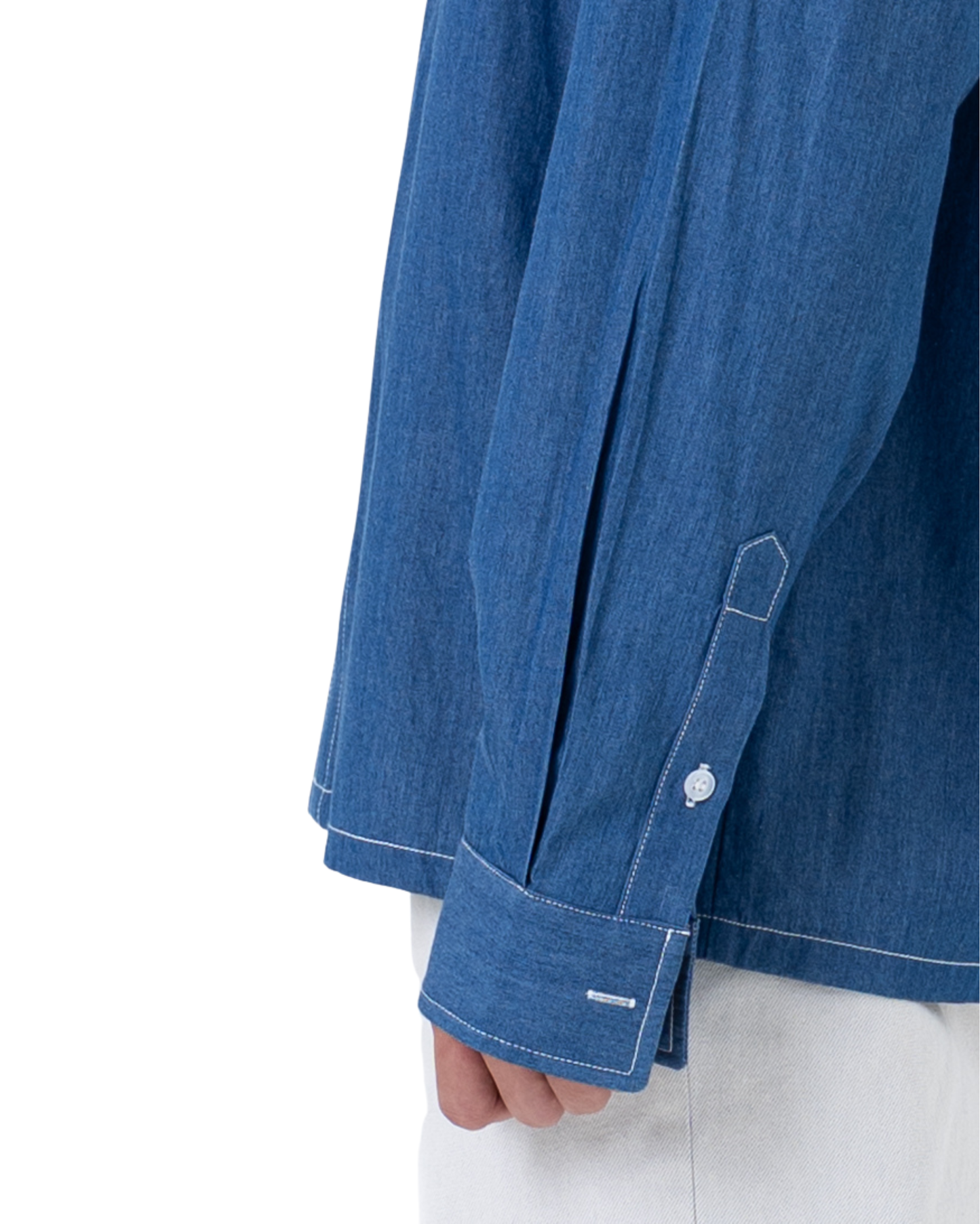 RUMI Long Sleeve Chambray – Denim Blue