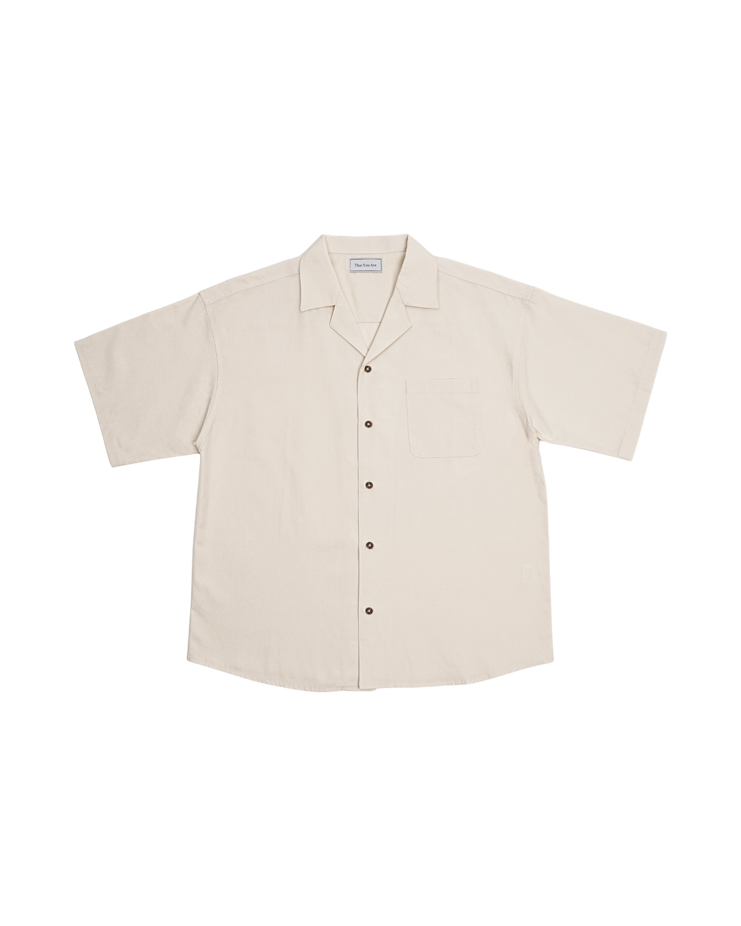 BASHO Relaxed Button Up in Medlar Ivory