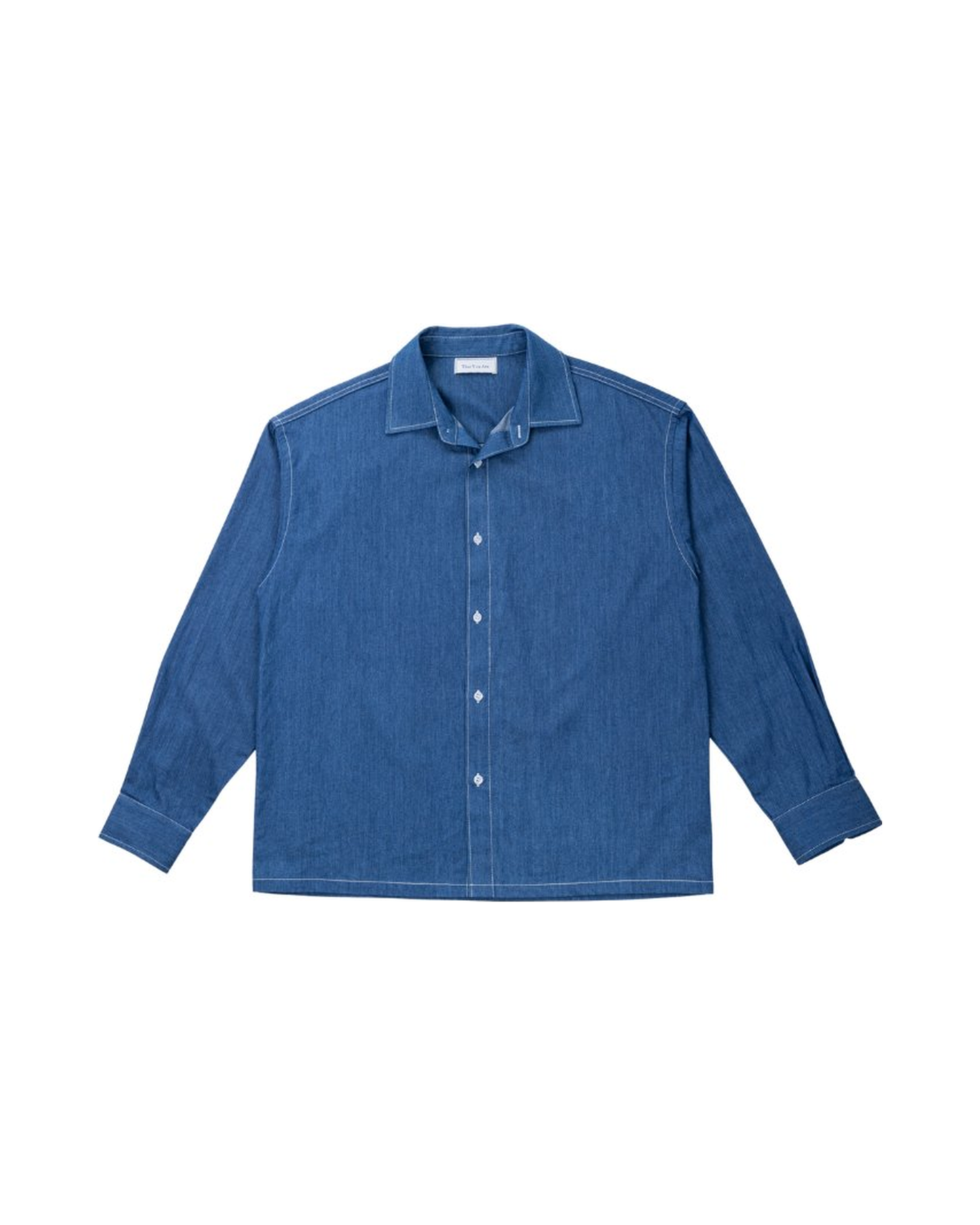 RUMI Long Sleeve Chambray in Denim Blue